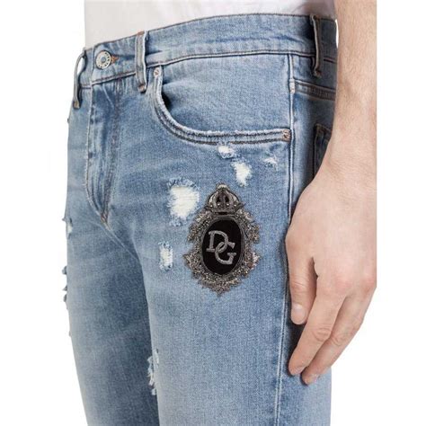 jean dolce gabbana homme avec plaque|Jeans Homme .